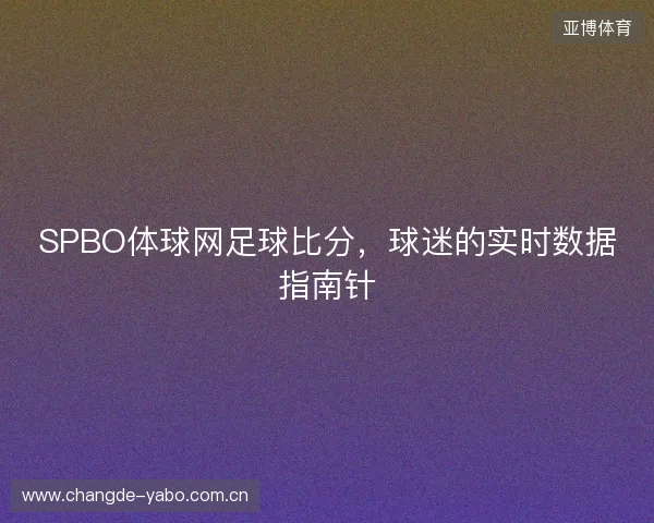 SPBO体球网足球比分，球迷的实时数据指南针